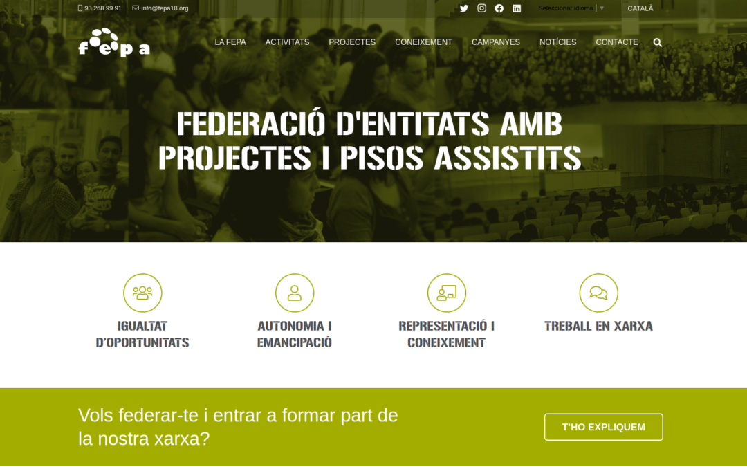 La Fundació de l’Esperança entra a formar part de FEPA